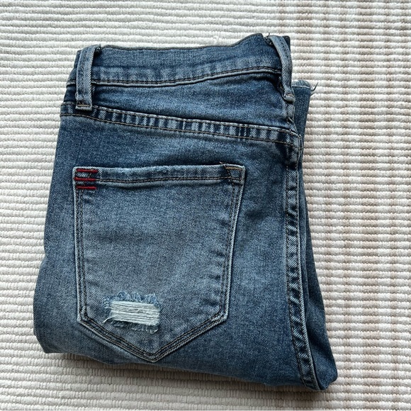 BDG Medium / Dark Wash Distressed Skinny Jean - Picture 1 of 7